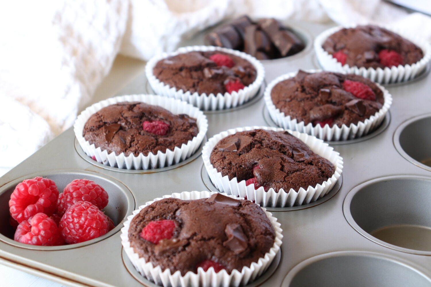 ラズベリーとホワイトチョコレートのマフィン レシピ