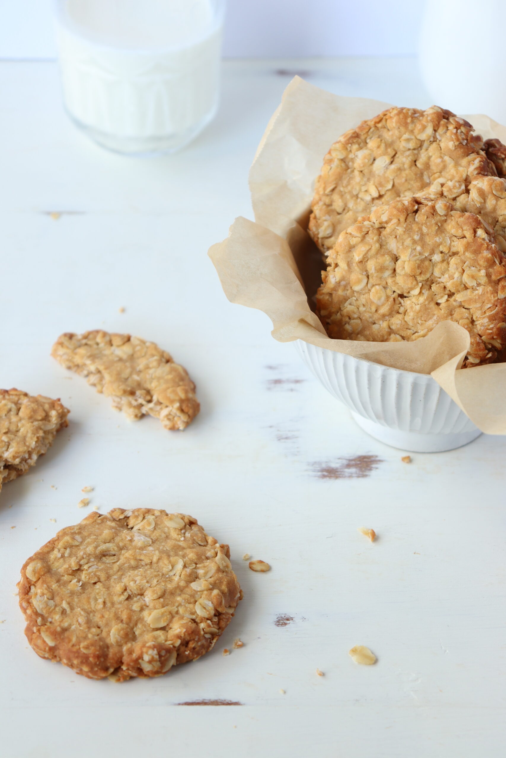 オートミールピーナッツバタークッキーのレシピ