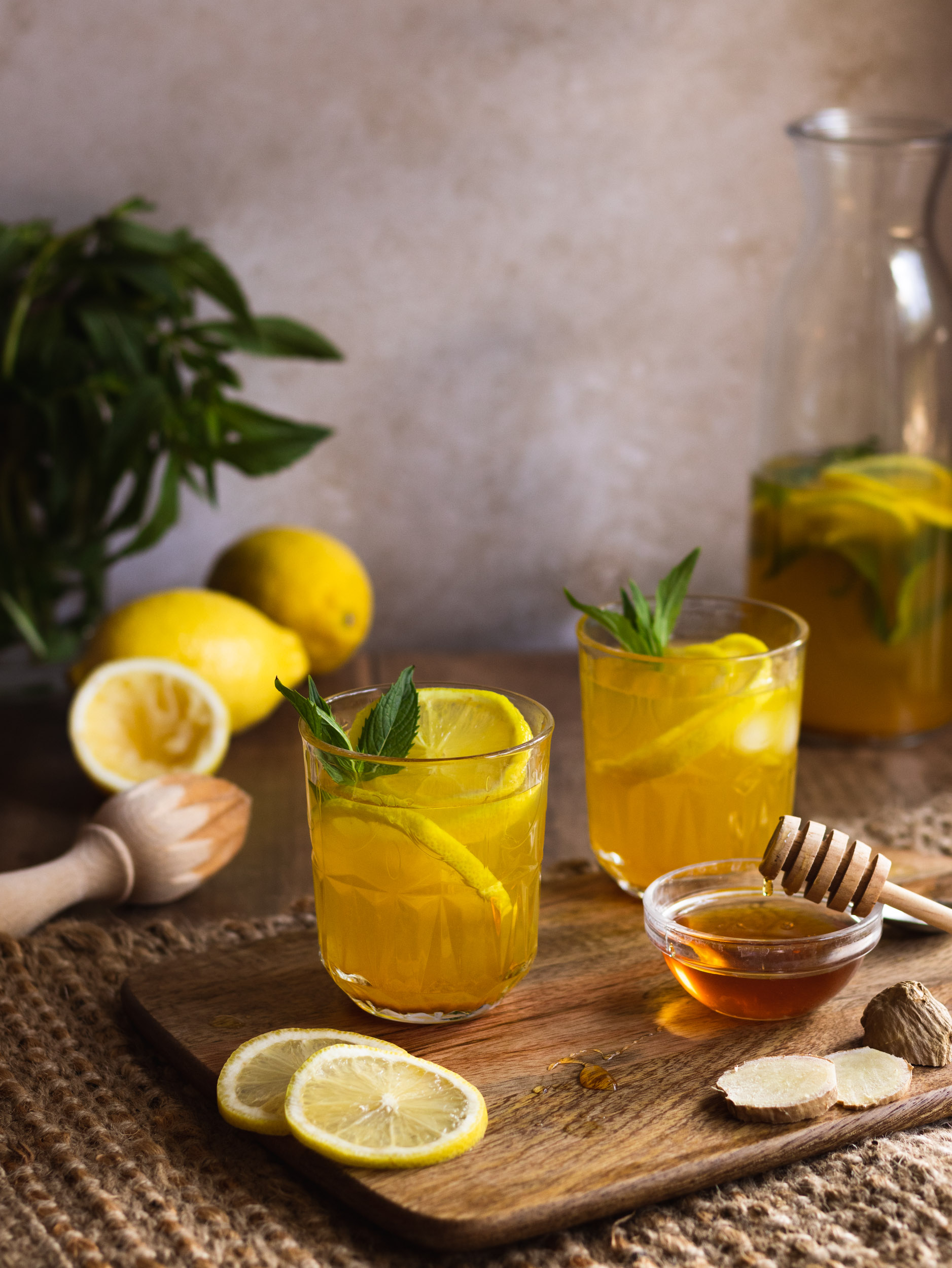 ターメリックジンジャーレモネードで健康促進♪夏バテ防止にも♪